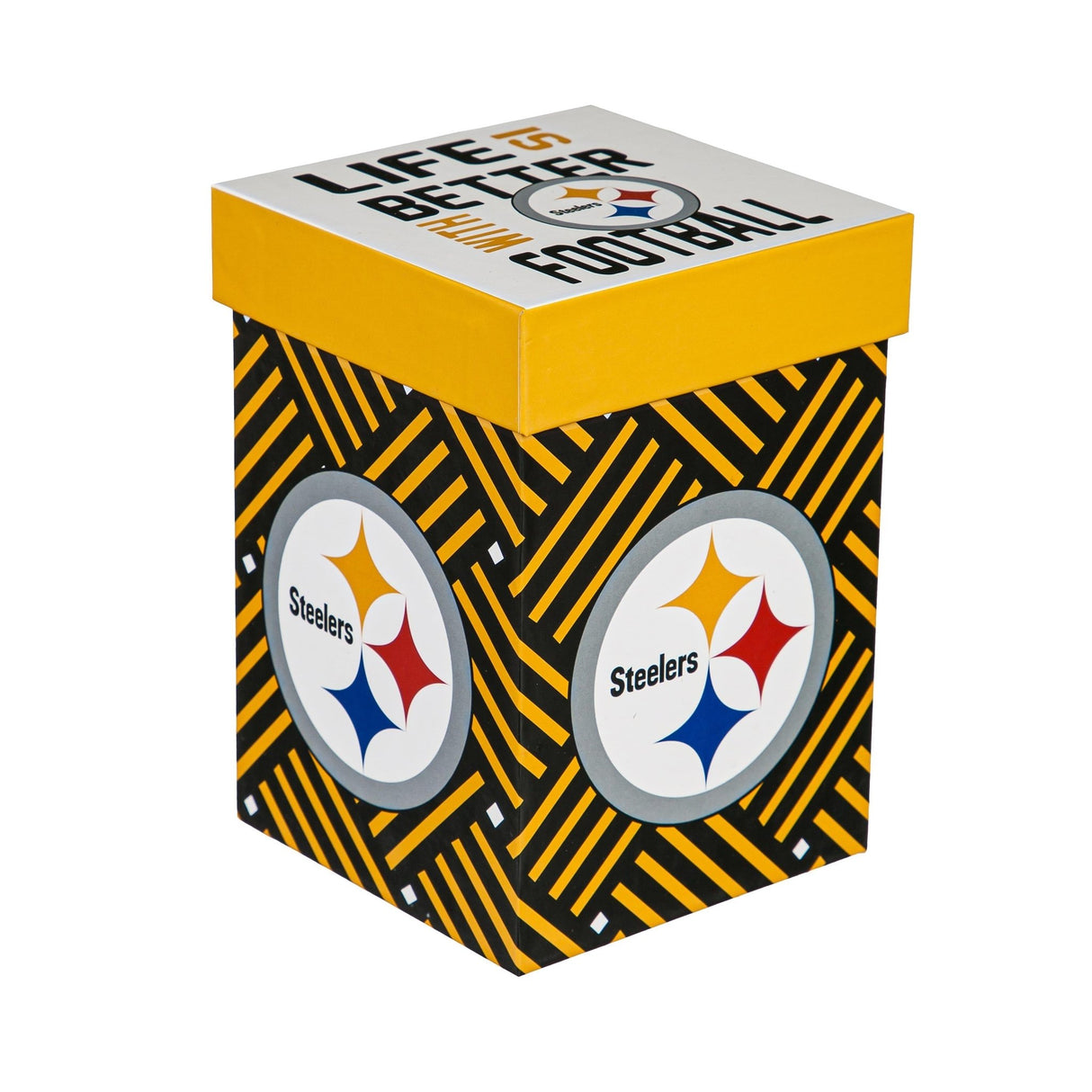 Glass Tankard Cup, with Gift Box, Pittsburgh Steelers - EG Collective - 801946873969