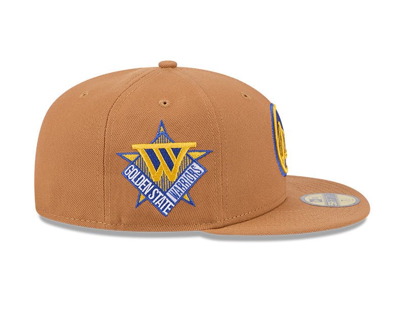 Golden State Warriors Tan Color Pack Team Patch 59FIFTY Fitted Hat - New Era -