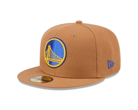 Golden State Warriors Tan Color Pack Team Patch 59FIFTY Fitted Hat - New Era -