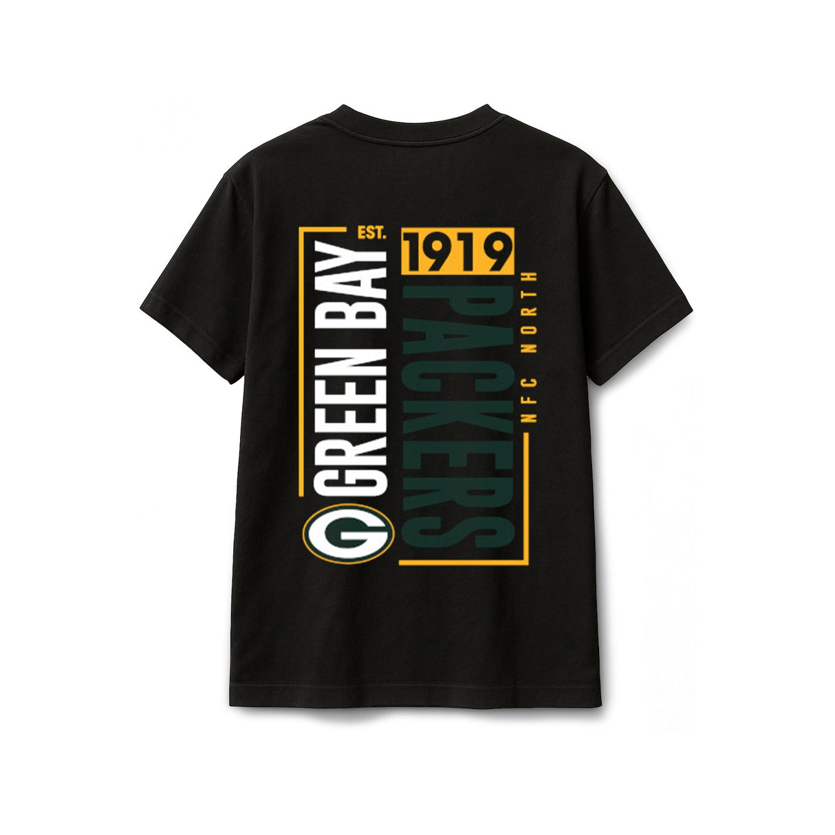 Green Bay Packers Black New Era 2 - Hit Boxy T-Shirt - New Era -