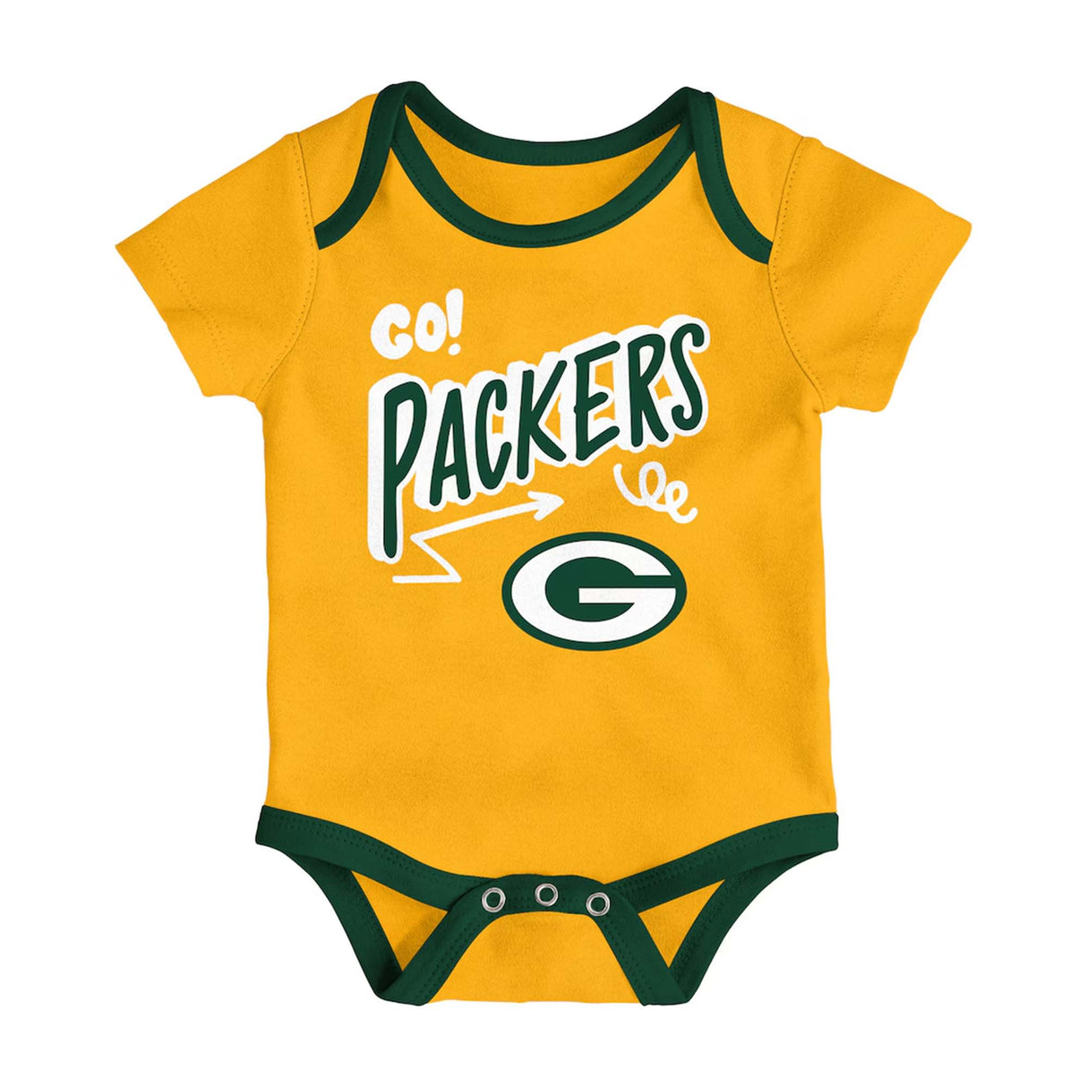 Green Bay Packers Infant All Day Play 3 - Piece Bodysuit Set - NFL - 24330112001