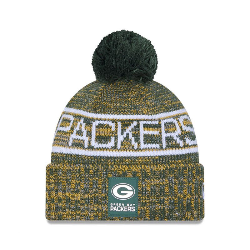 Green Bay Packers Knit Pom Beanie - New Era -