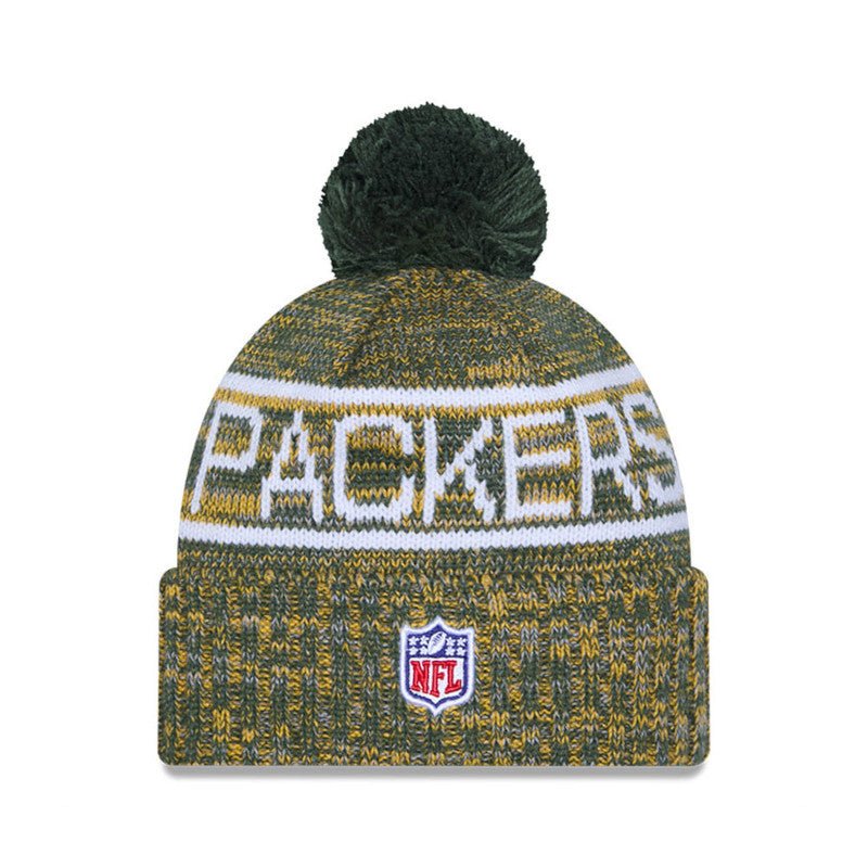 Green Bay Packers Knit Pom Beanie - New Era -