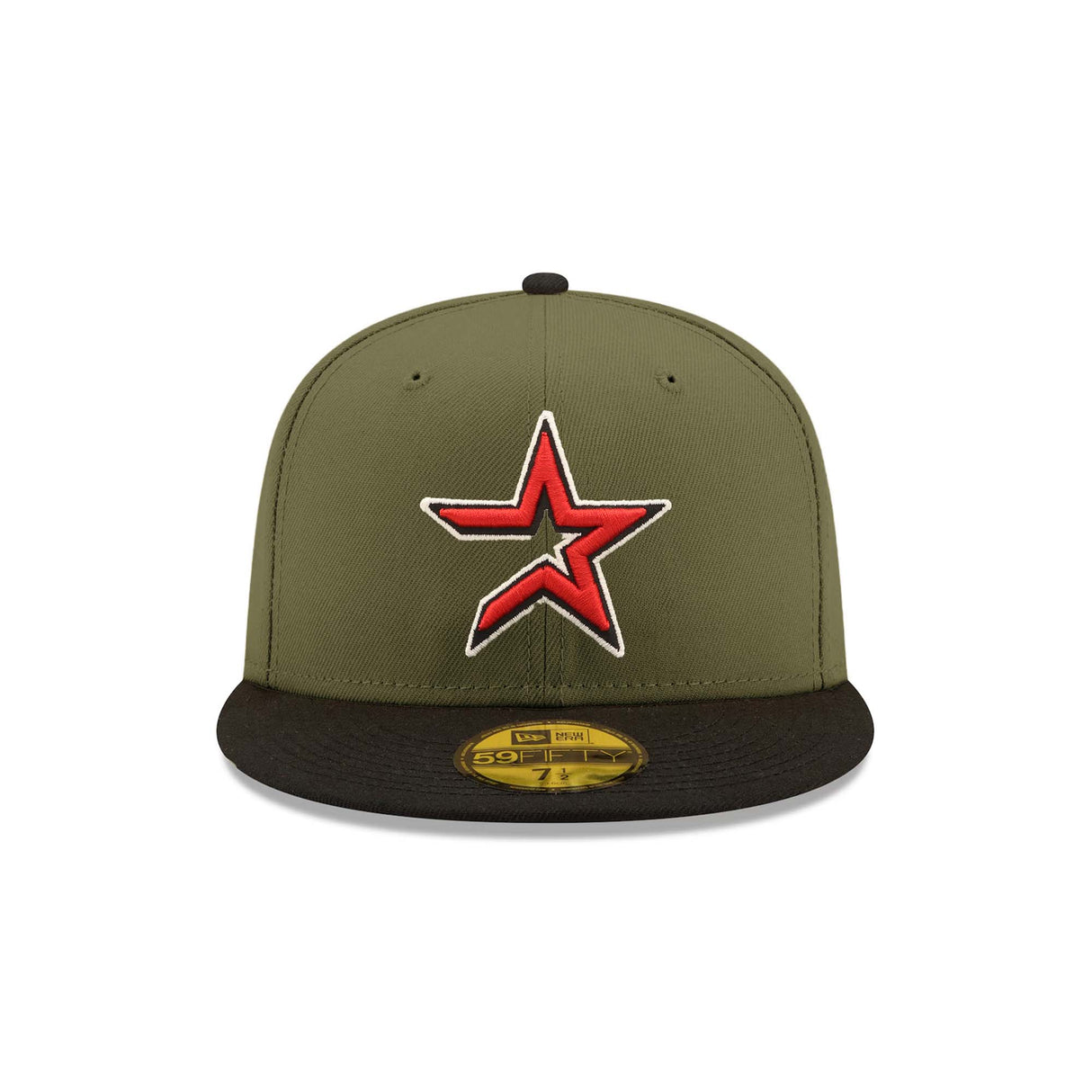 Houston Astros 2005 World Series Patch Olive & Black "Field Issue" 59FIFTY Fitted Hat - New Era -