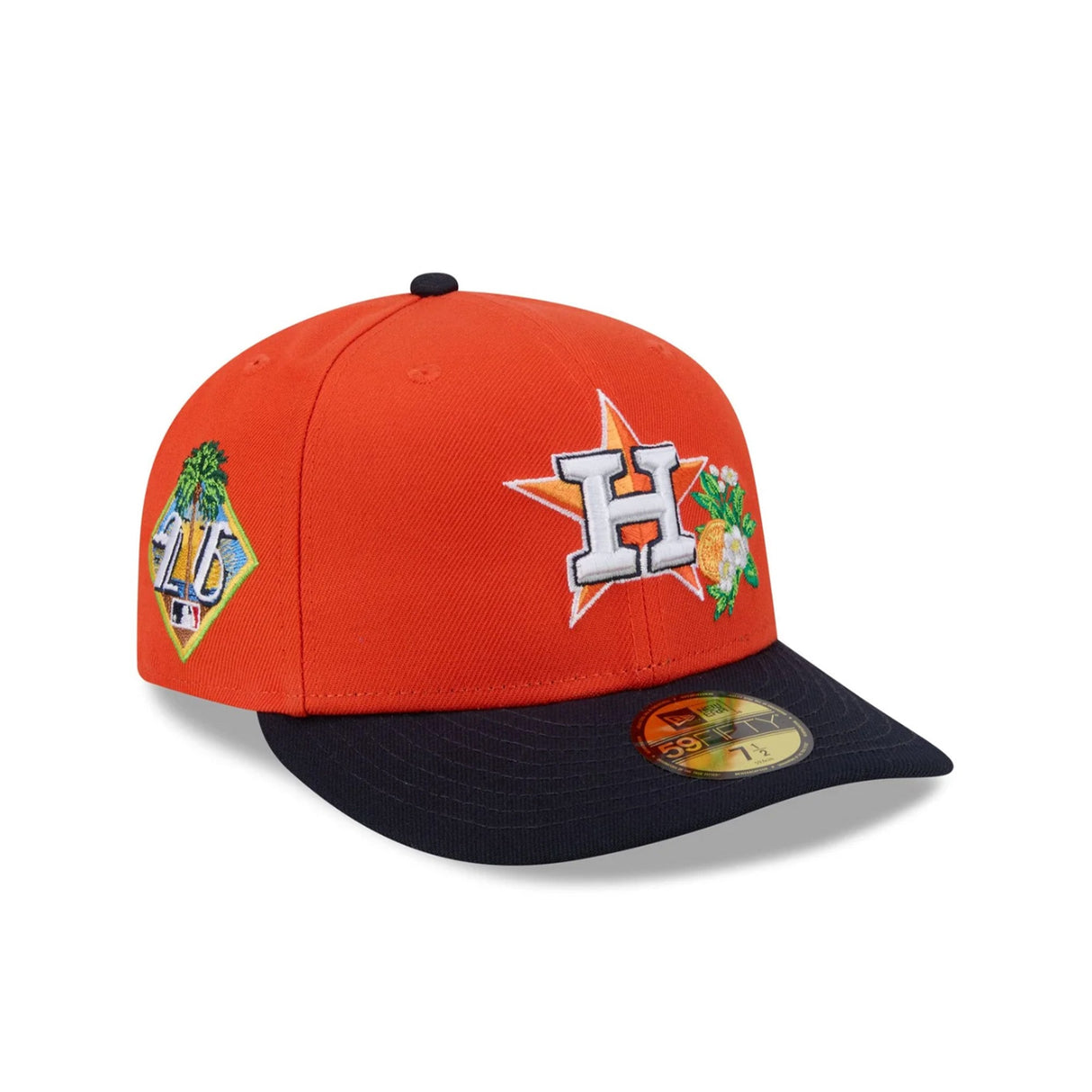 Houston Astros 2026 Spring Training Orange & Navy 59FIFTY Pre - Curved Fitted Hat - New Era - 238622340301