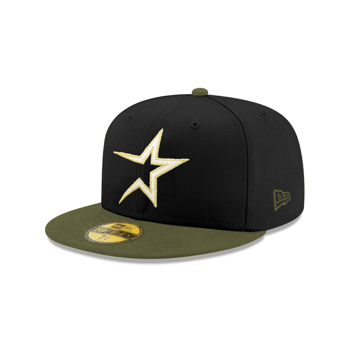 Houston Astros 35th Anniversary Patch Black & Olive "Inverse Field Issue" 59FIFTY Fitted Hat - New Era -