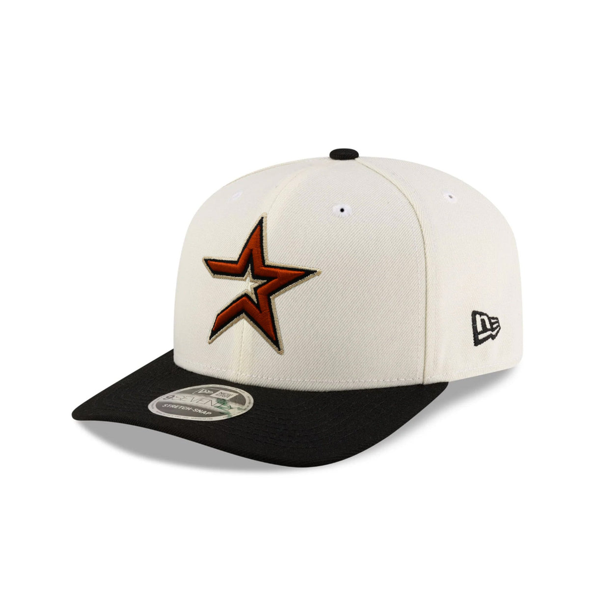 Houston Astros 45th Anniversary Patch Chrome Black 9SEVENTY Stretch-Snap Hat - New Era - 239901403