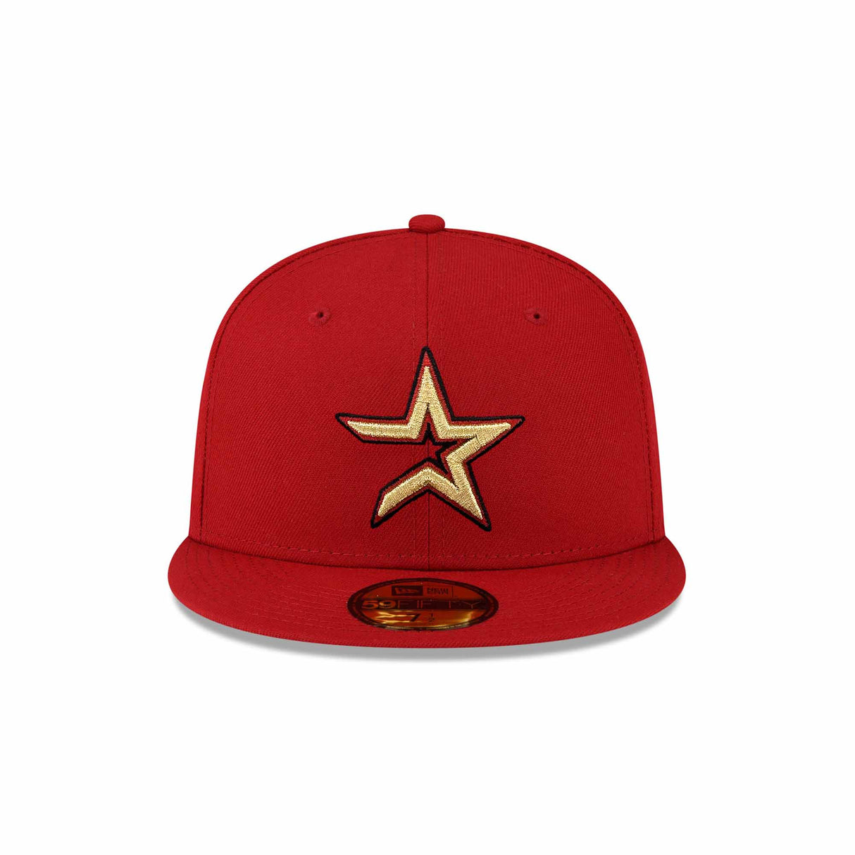 Houston Astros Alt Metallic Gold Star Red 59FIFTY Fitted Hat - New Era -