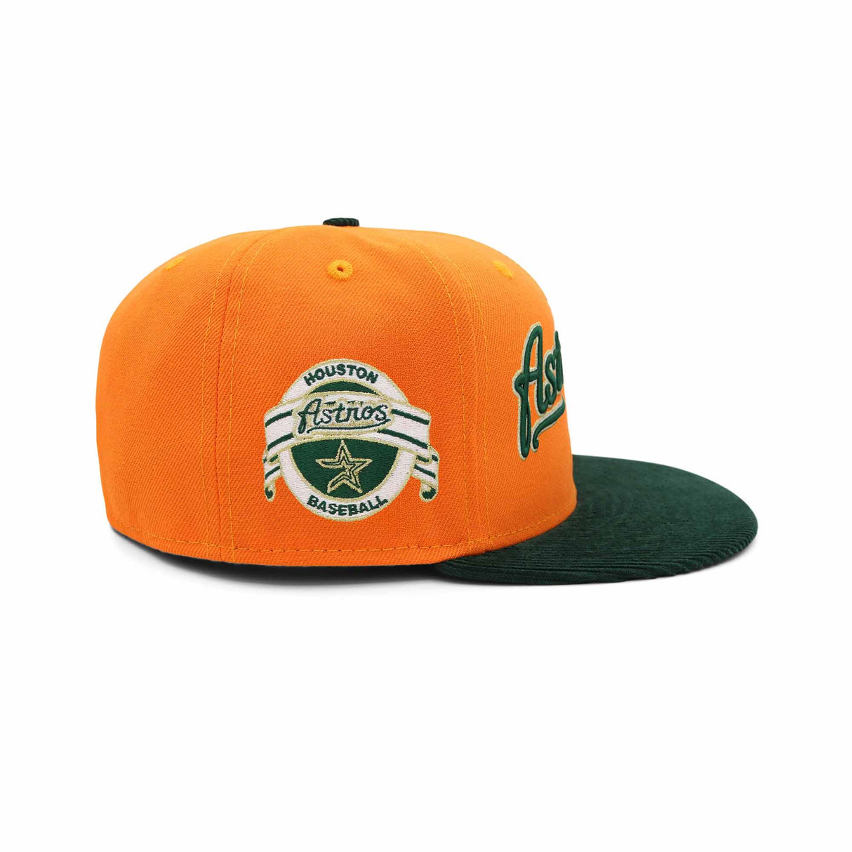 Houston Astros Cursive Orange Forest Cord 59FIFTY Fitted - New Era -
