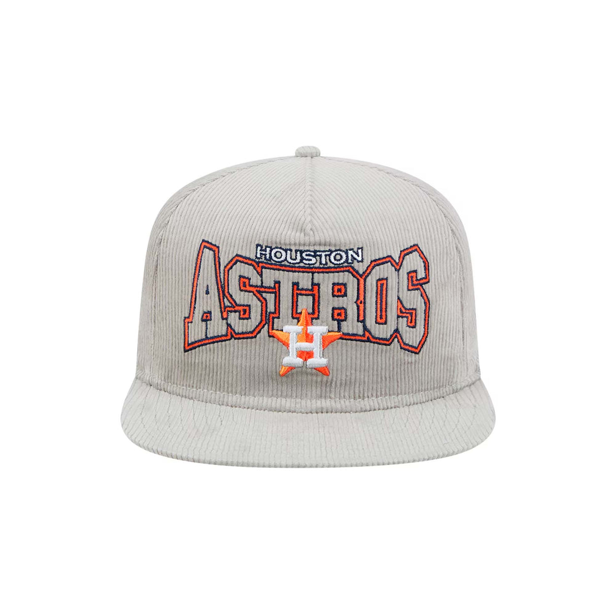 Houston Astros Gray Corduroy New Era Golfer Snapback Hat - New Era -