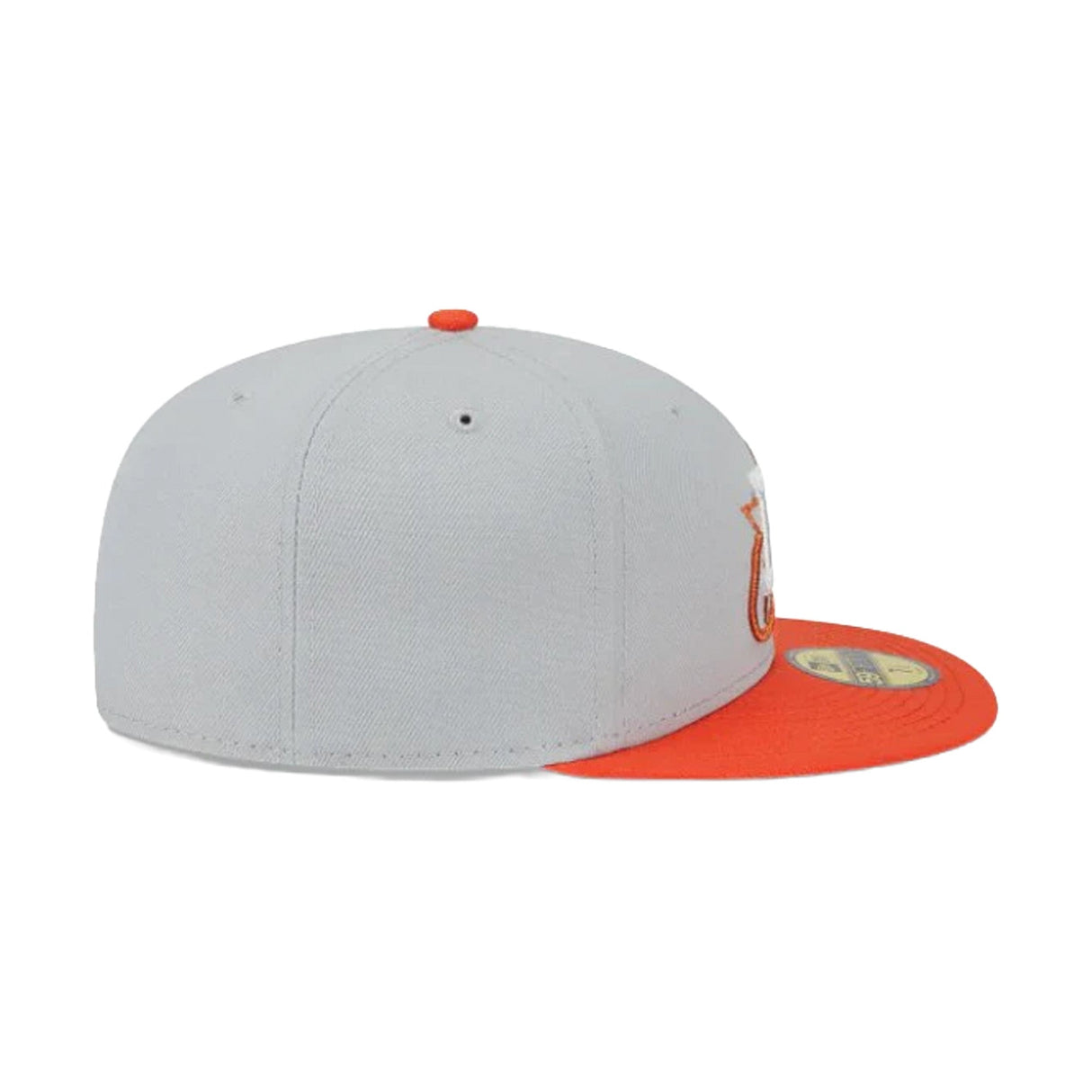 Houston Astros Gray Orange Orbit Logo 59FIFTY Fitted Hat - New Era - 23334740301