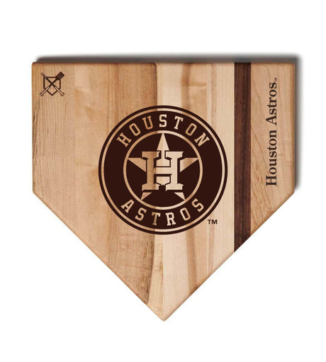 Houston Astros Home Plate Cutting Boards | Multiple Sizes | Multiple Designs - Baseball BBQ -