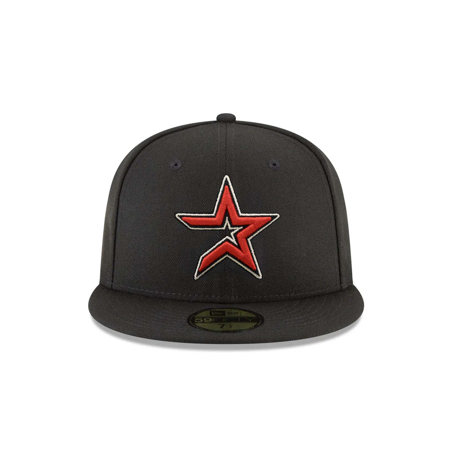 Houston Astros New Era Black with Red Broken Star Logo 59FIFTY Fitted Hat - New Era -