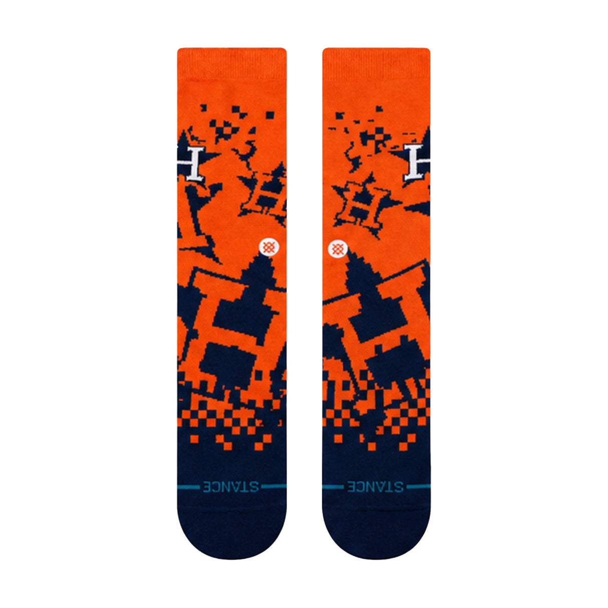 Houston Astros Pixel Orange Crew Socks - Stance - 281403401