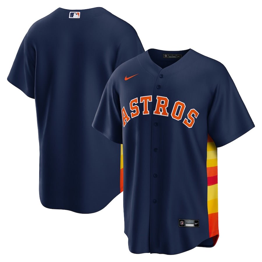 Houston Astros Team Navy Nike Replica Jersey - Nike -