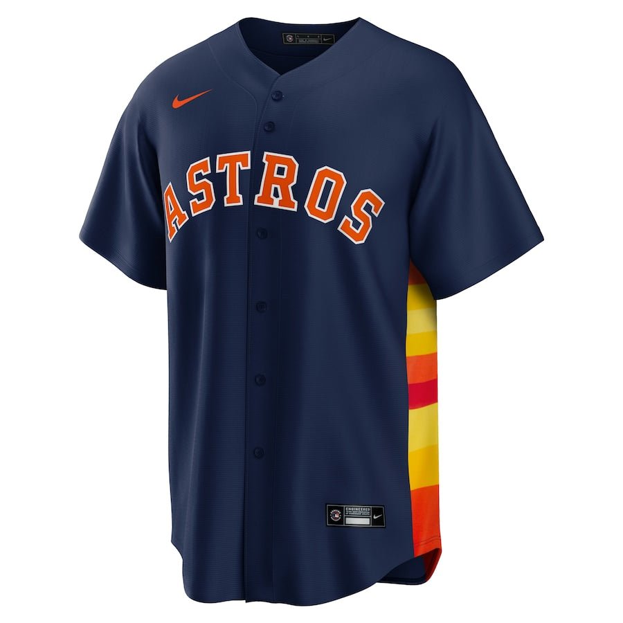 Houston Astros Team Navy Nike Replica Jersey - Nike -