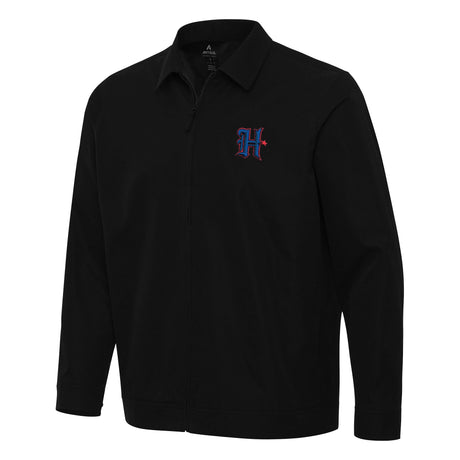 Houston Texans Black Antigua Pivot Jacket - Antigua -