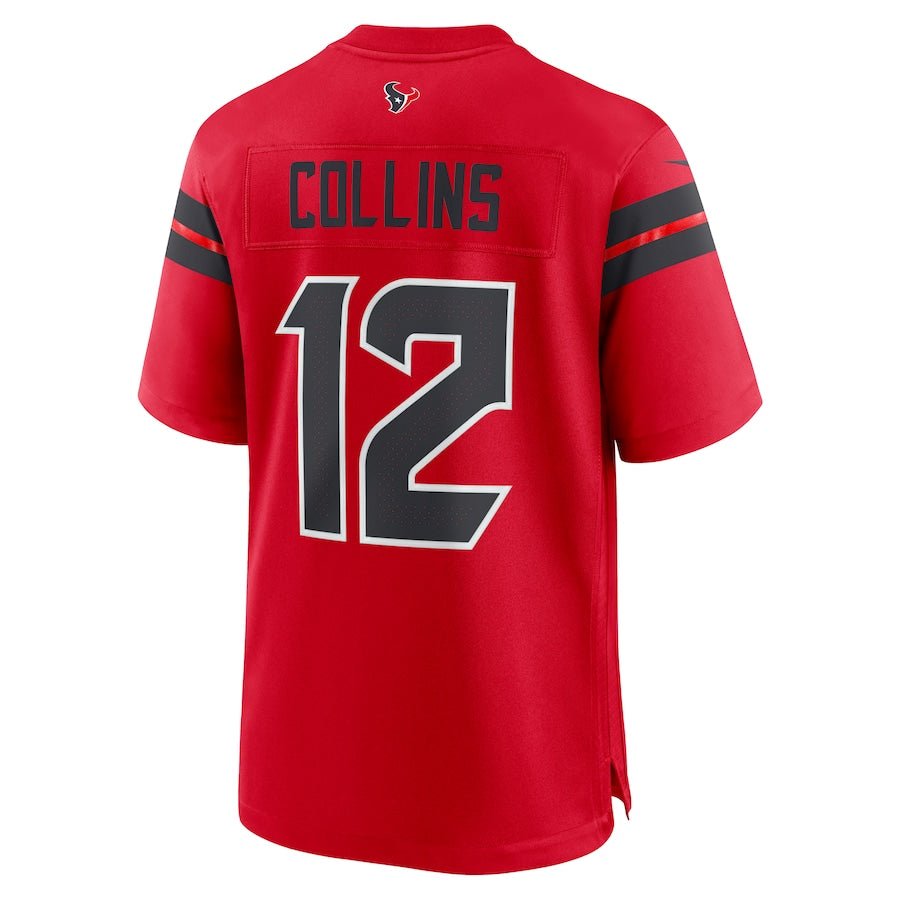 Houston Texans Nico Collins Nike Alternate Red Game Jersey - Nike -