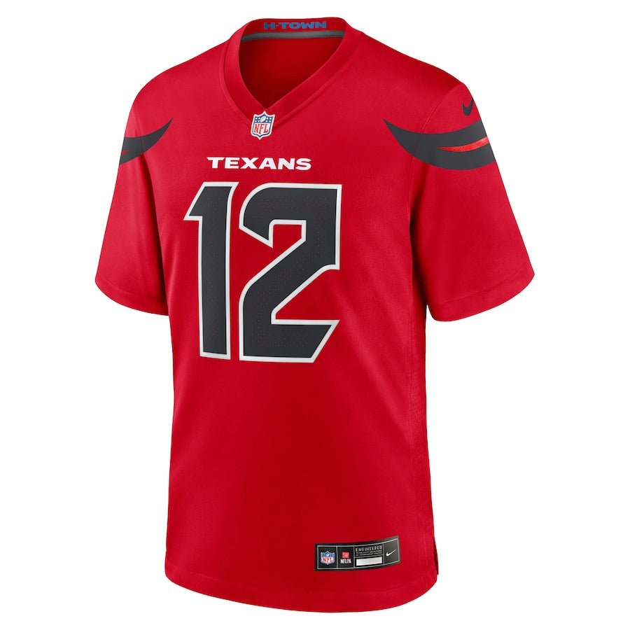 Houston Texans Nico Collins Nike Alternate Red Game Jersey - Nike -