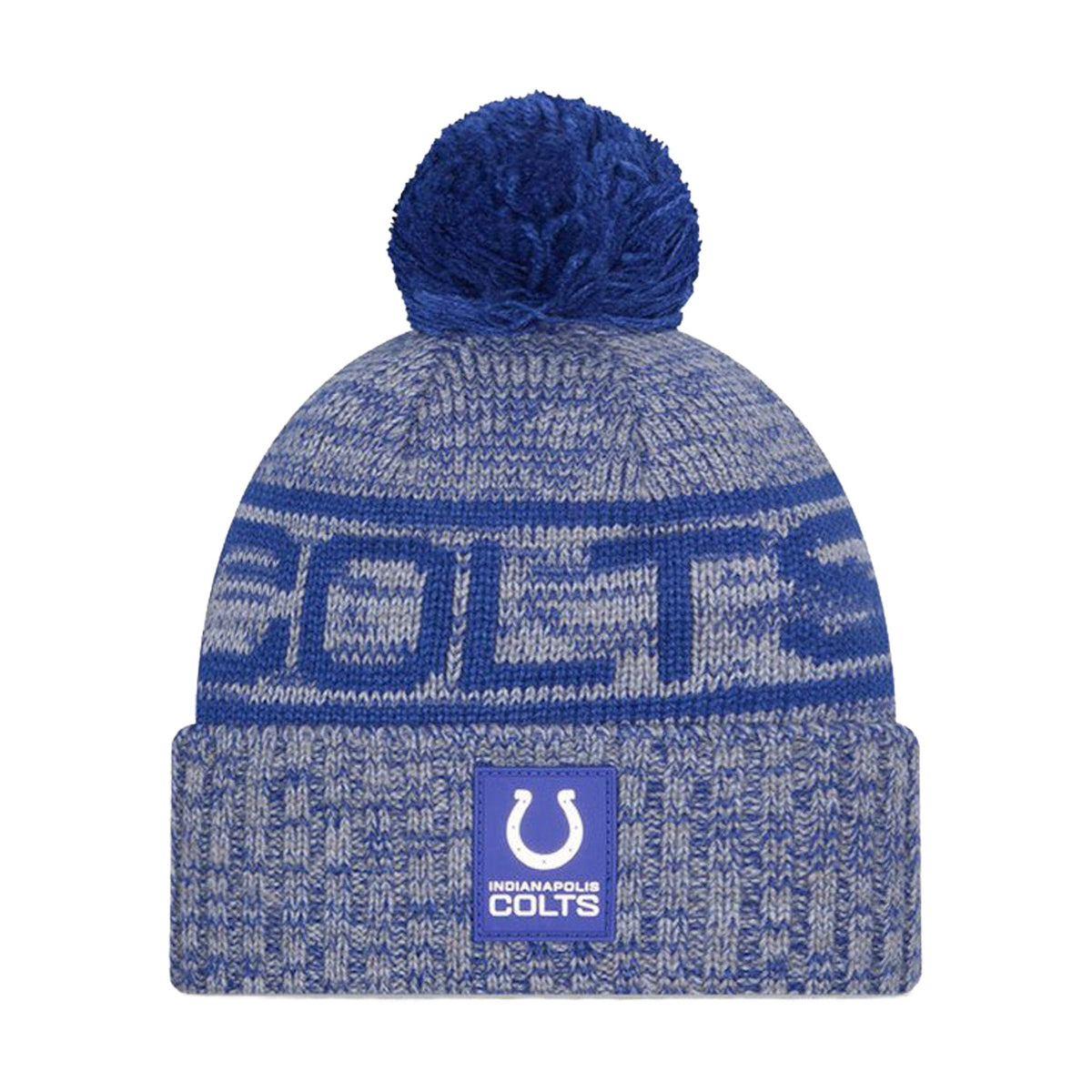 Indianapolis Colts Blue Pom Knit Beanie - New Era - 238302111