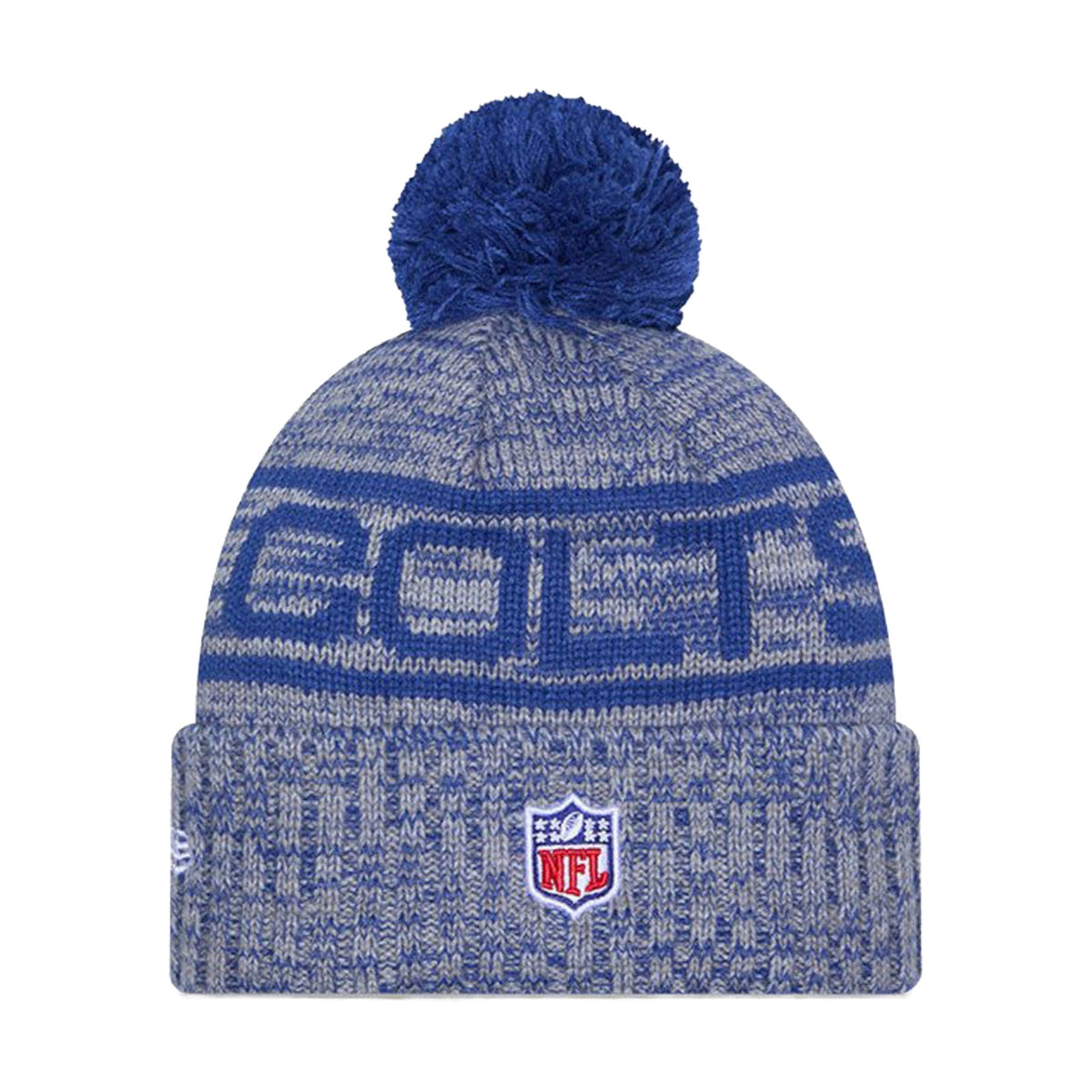 Indianapolis Colts Blue Pom Knit Beanie - New Era - 238302111