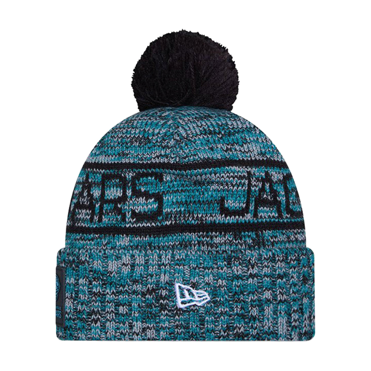 Jacksonville Jaguars Script Pom Cuffed Knit Beanie - New Era -