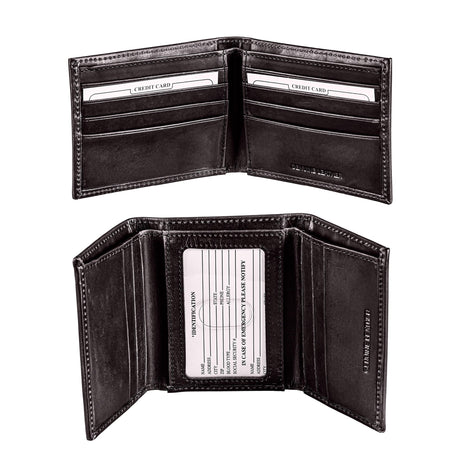 Kansas City Chiefs, Bi - Fold and Tri - Fold Wallet Gift Set, Black - EG Collective - 801946326878