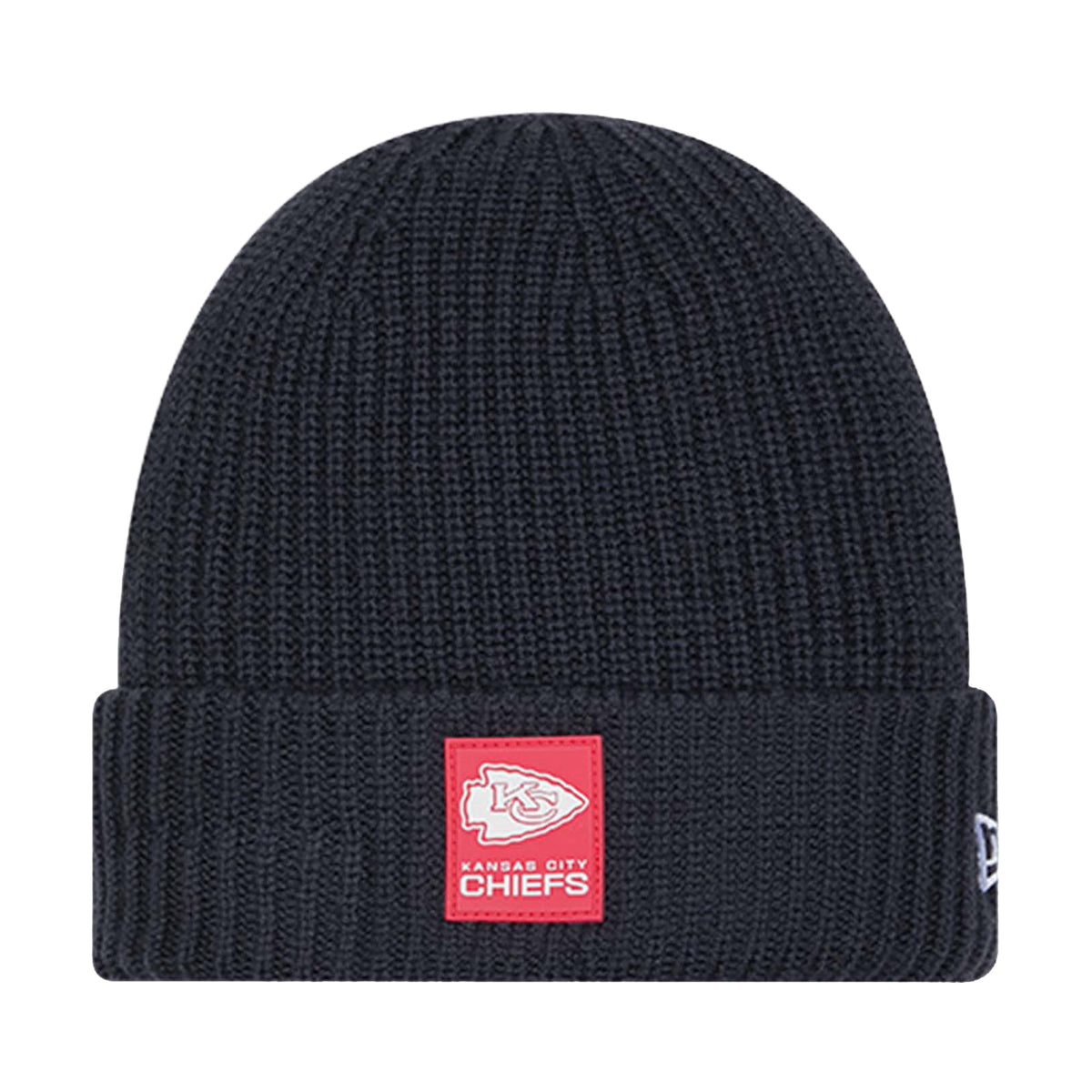 Kansas City Chiefs Navy Sideline Cuffed Knit Beanie - New Era -