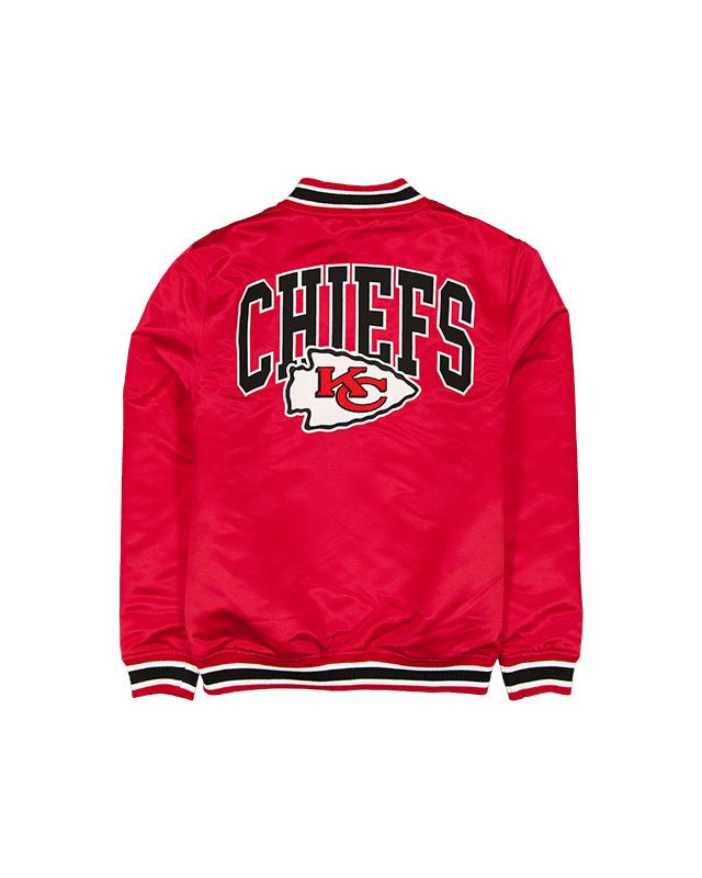 Kansas City Chiefs Red Satin Varsity Jacket - New Era -