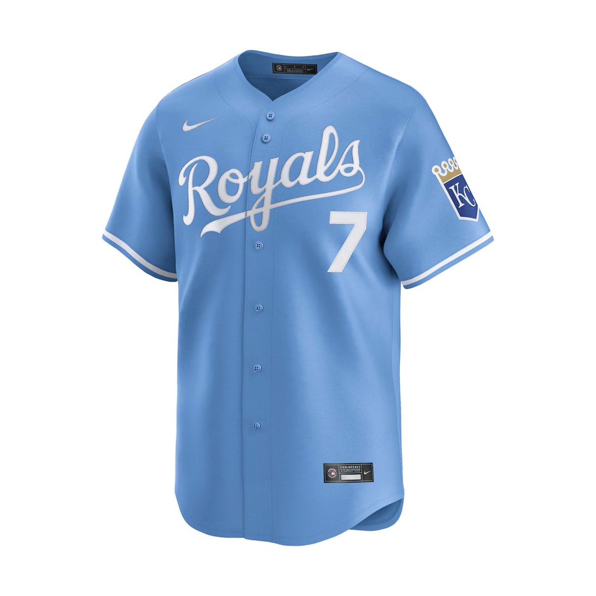 Kansas City Royals Bobby Witt Jr. Light Blue Alternate Limited Jersey - Nike - 235901426101