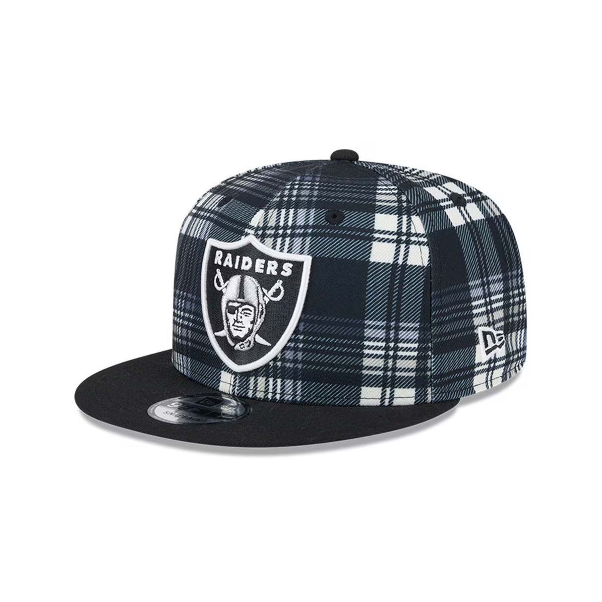 Las Vegas Raiders 2024 Sideline Statement Plaid New Era 9FIFTY Snapback Hat - New Era - 23950912301