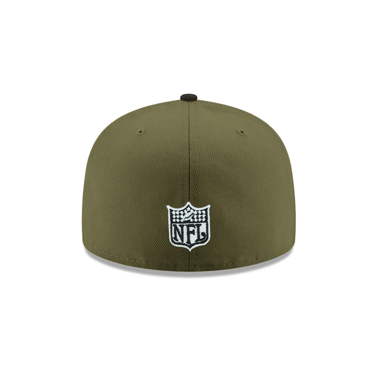 Las Vegas Raiders 50th Anniversary Side Patch Olive & Black 59FIFTY Fitted Hat - New Era - 23740112312