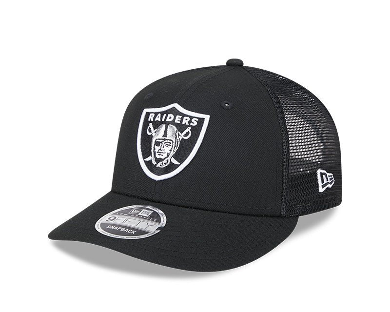 Las Vegas Raiders Black 9FIFTY Snapback Trucker Hat - New Era - 23850212301