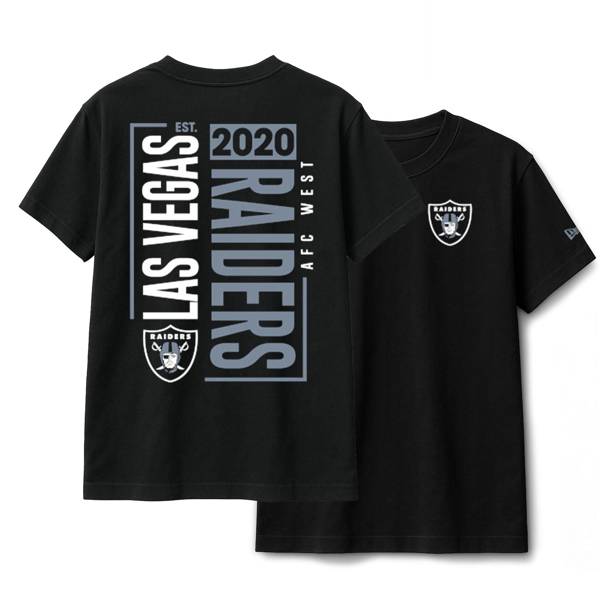 Las Vegas Raiders Black New Era 2 - Hit Boxy T-Shirt - New Era -