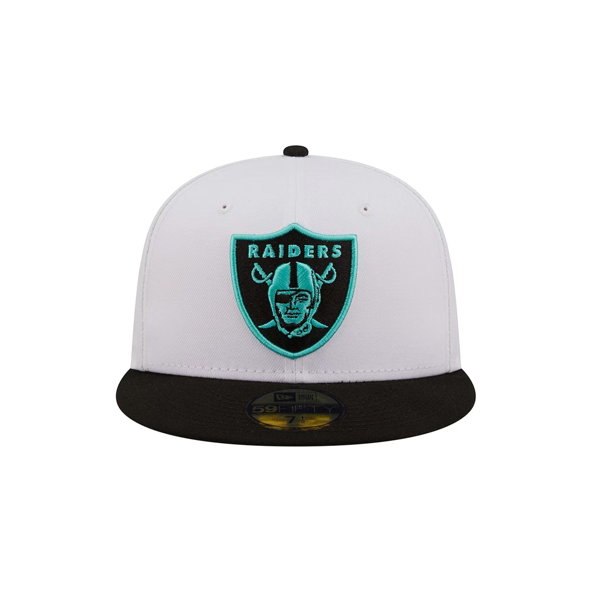 Las Vegas Raiders Black & White 59FIFTY Fitted Hat - New Era - 31002330