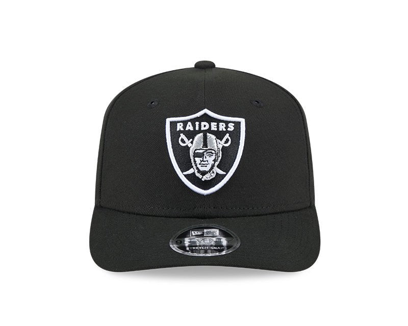 Las Vegas Raiders Logo Black 9SEVENTY Stretch - Snap Hat - New Era - 239519123
