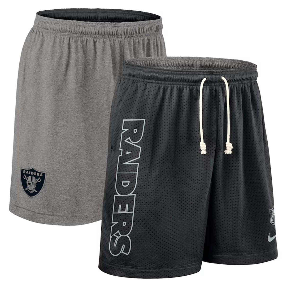 Las Vegas Raiders Nike Black Sideline Reversible Performance Shorts - Nike -