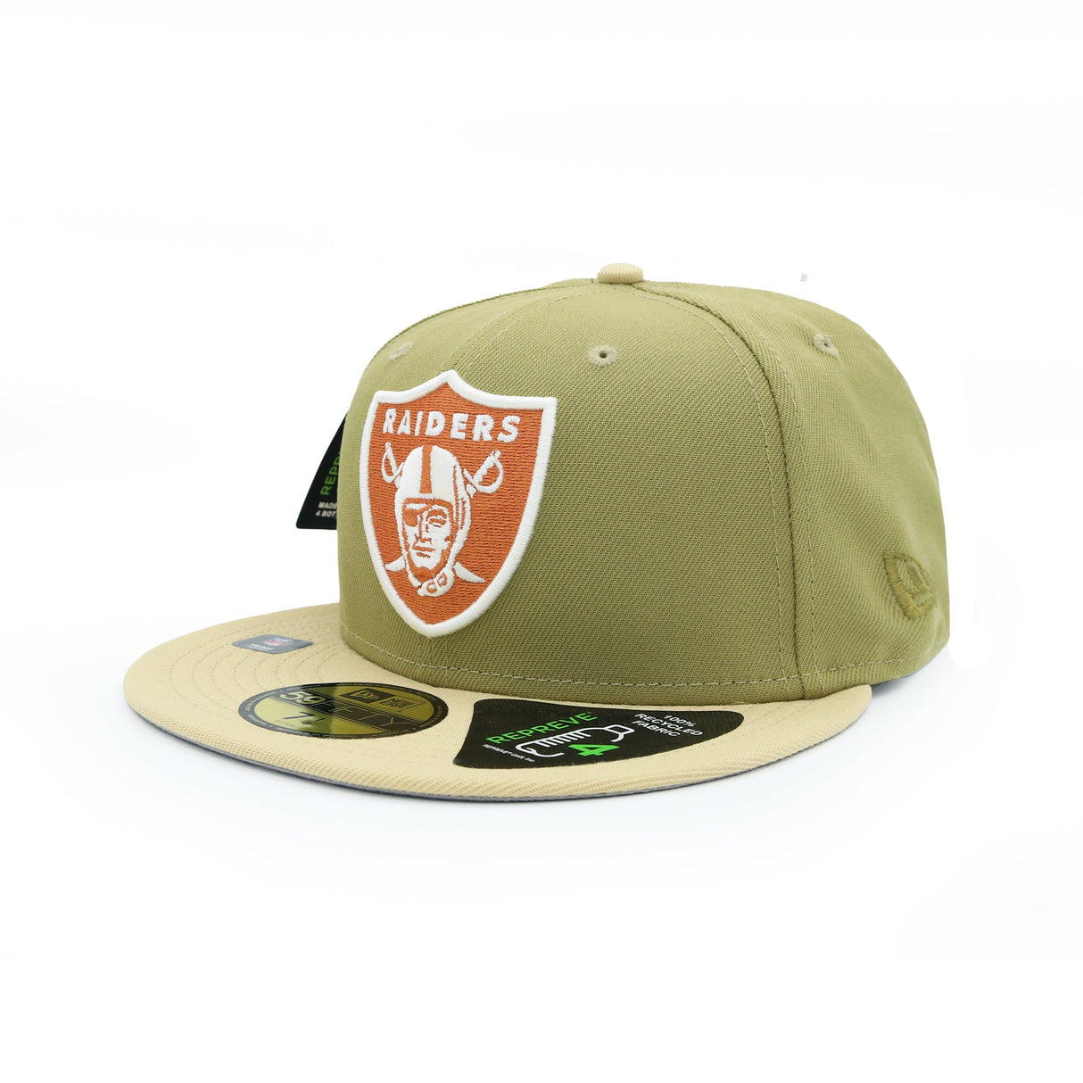 Las Vegas Raiders Repreve Moss Green 59FIFTY - New Era -