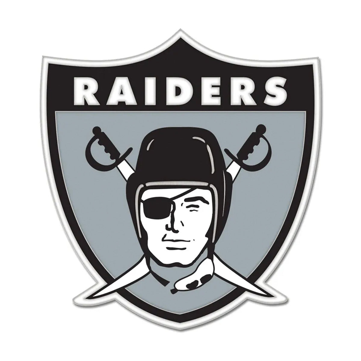 Las Vegas Raiders Retro Shield Collector Enamel Pin - Wincraft - 3236011236