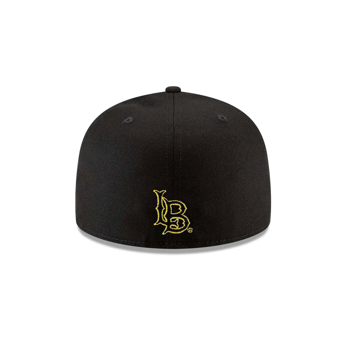 Long Beach State Dirtbags Black/Yellow Script 59FIFTY Fitted Hat - New Era -