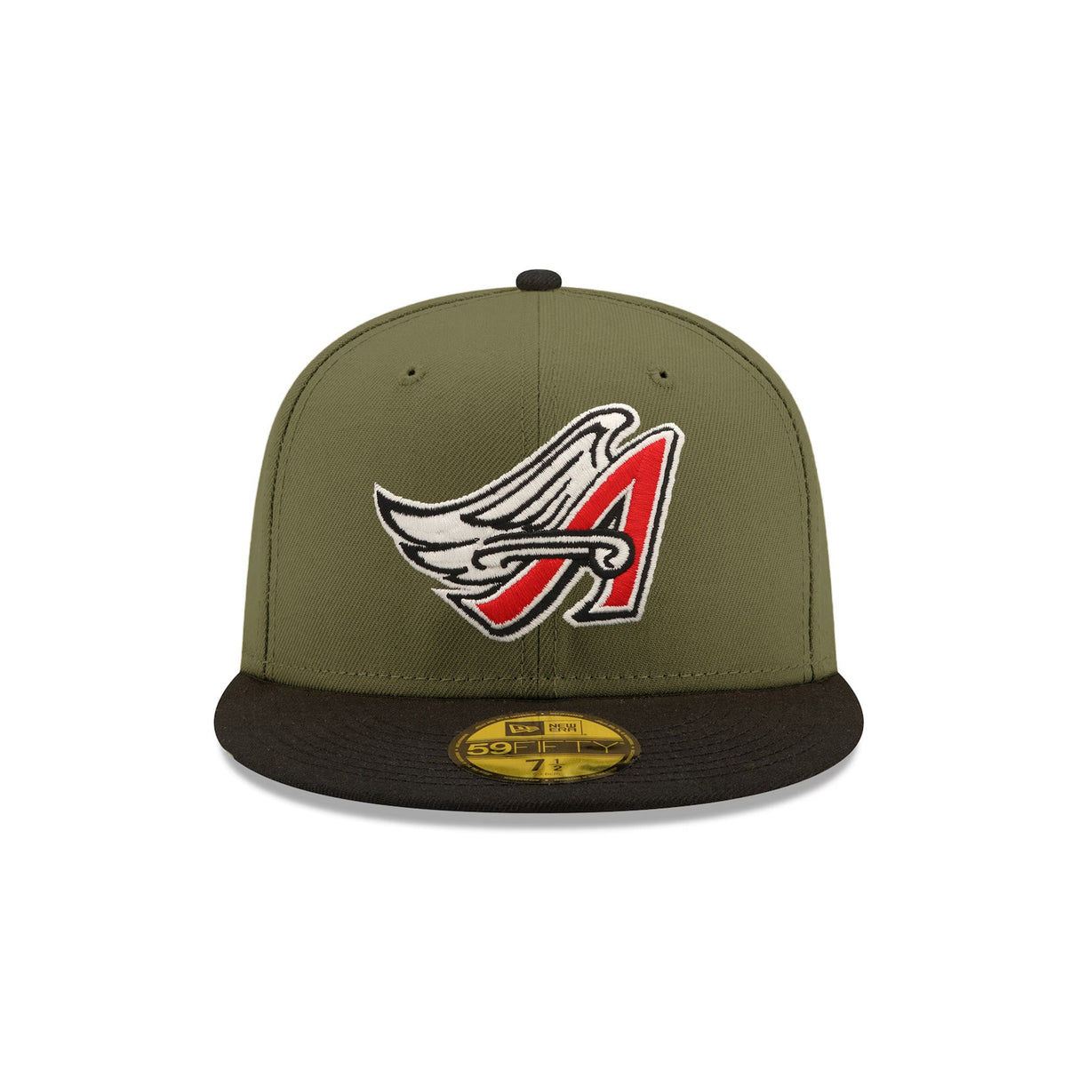 Los Angeles Angels 40th Patch Olive & Black "Field Issue" 59FIFTY Fitted Hat - New Era -