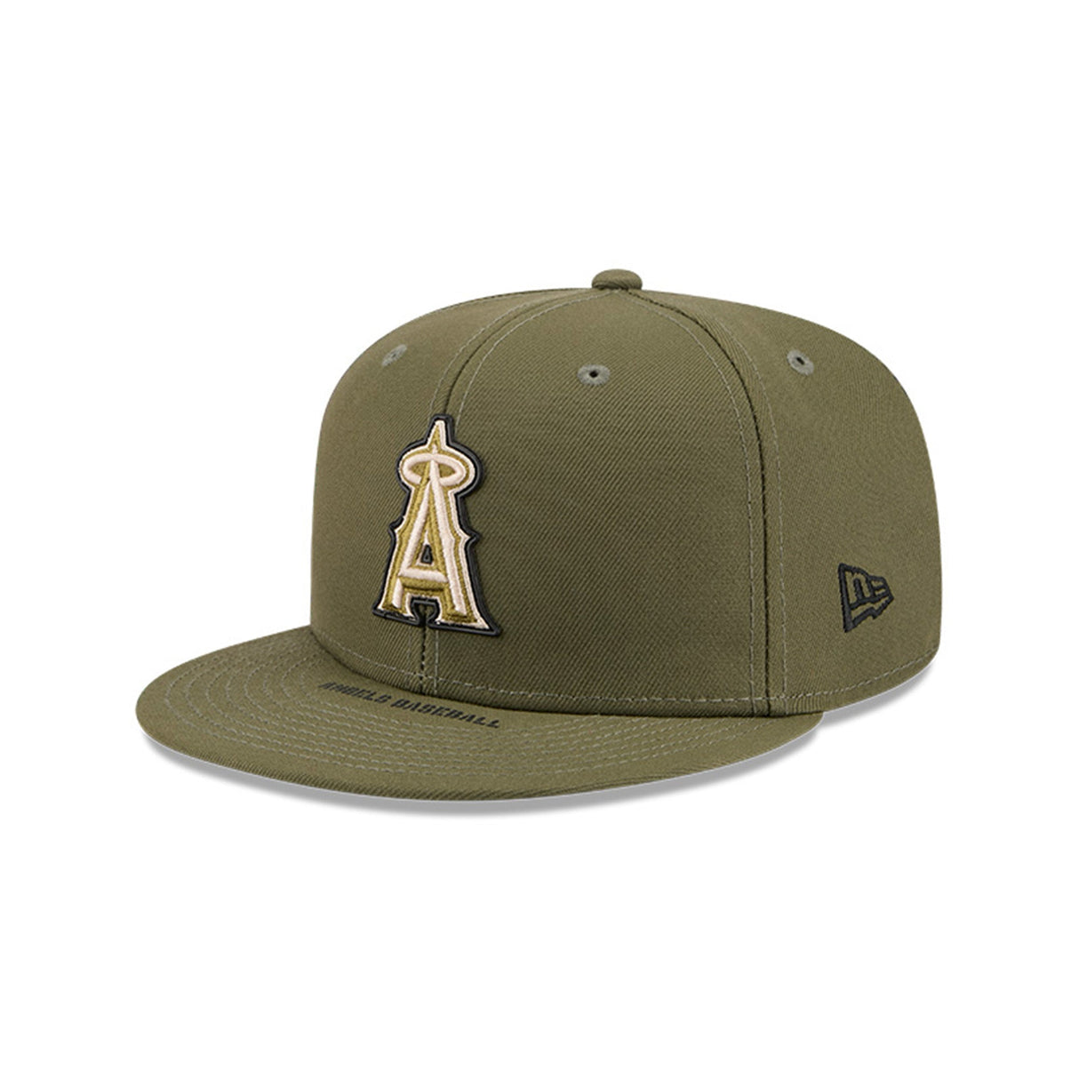 Los Angeles Angels Armed Forces Day Olive Green 59FIFTY Fitted Hat - New Era - 37090240203