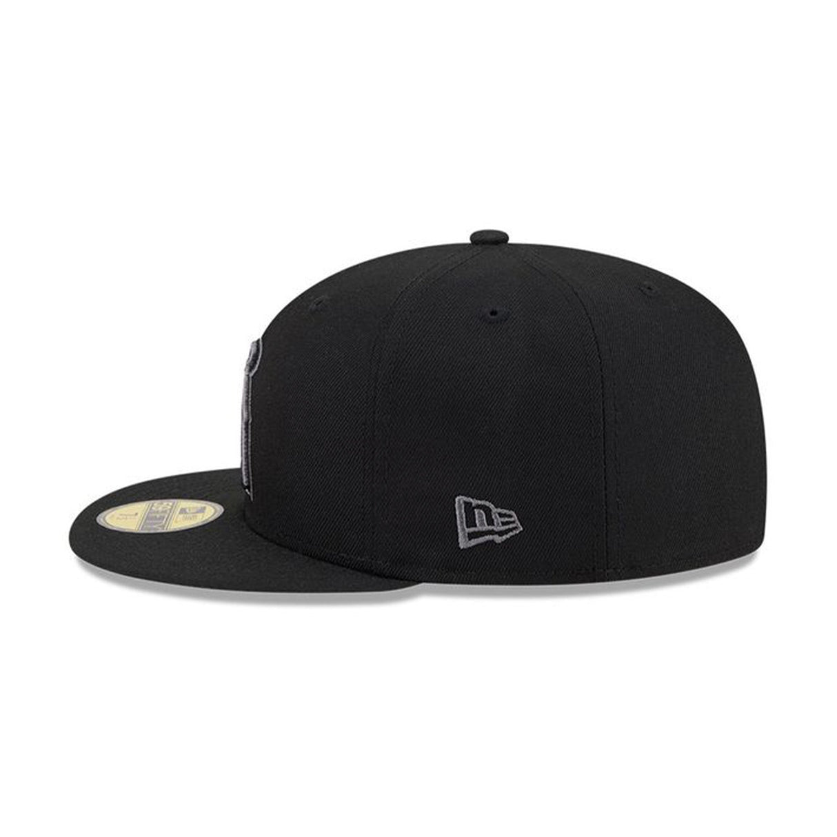 Los Angeles Angels Basic Black & Graphite Logo 59FIFTY Fitted Hat - New Era - 23863540201