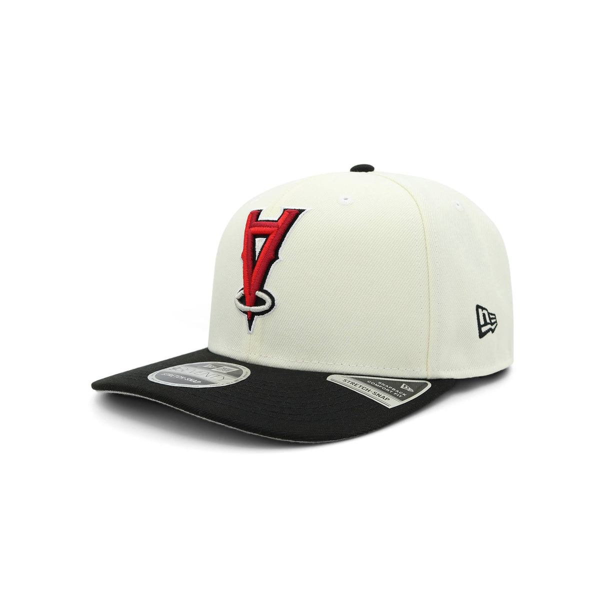Los Angeles Angels Black and Bone 9SEVENTY A - Frame Snapback - New Era -