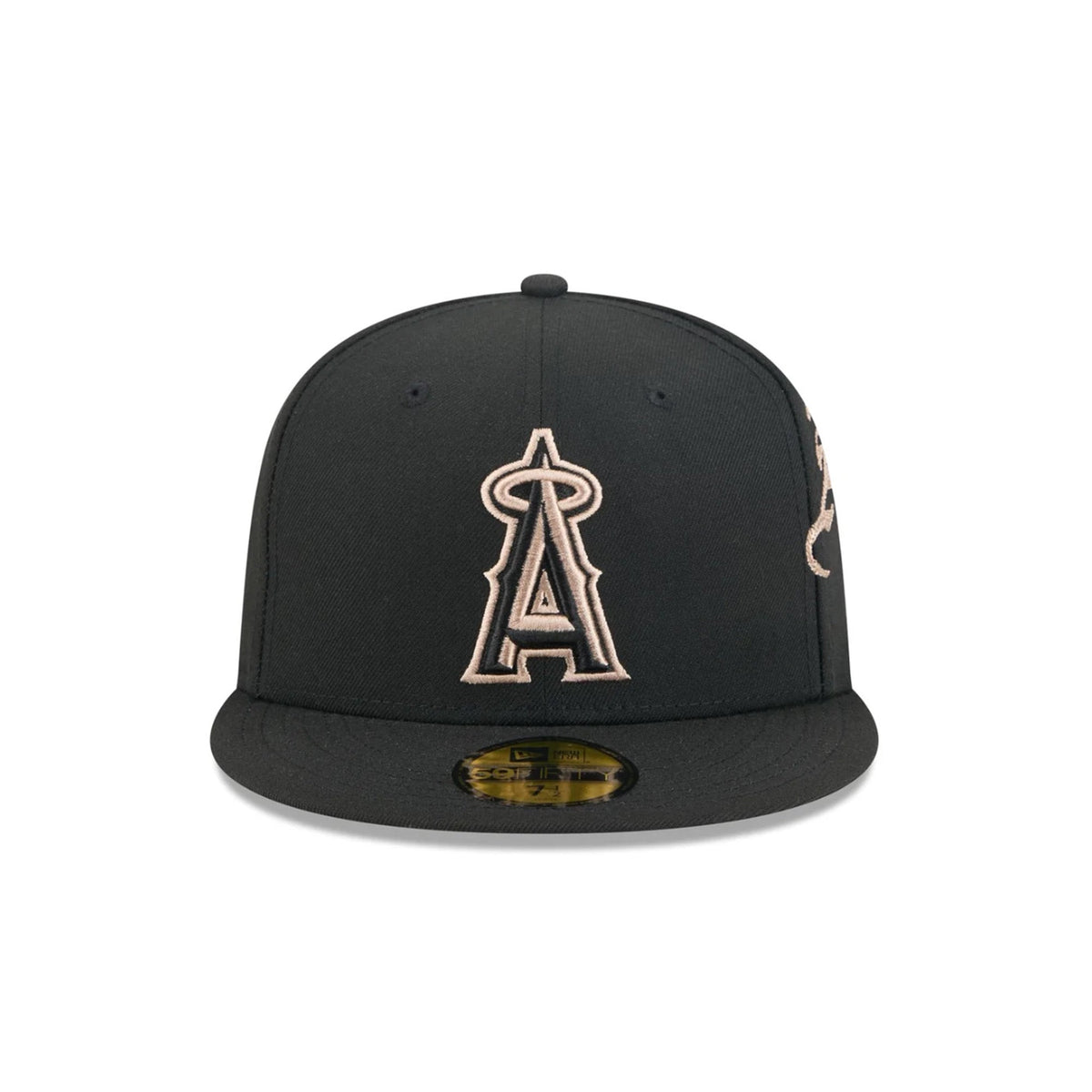 Los Angeles Angels Gothic Lettering Black 59FIFTY Fitted Hat - New Era - 23014340201