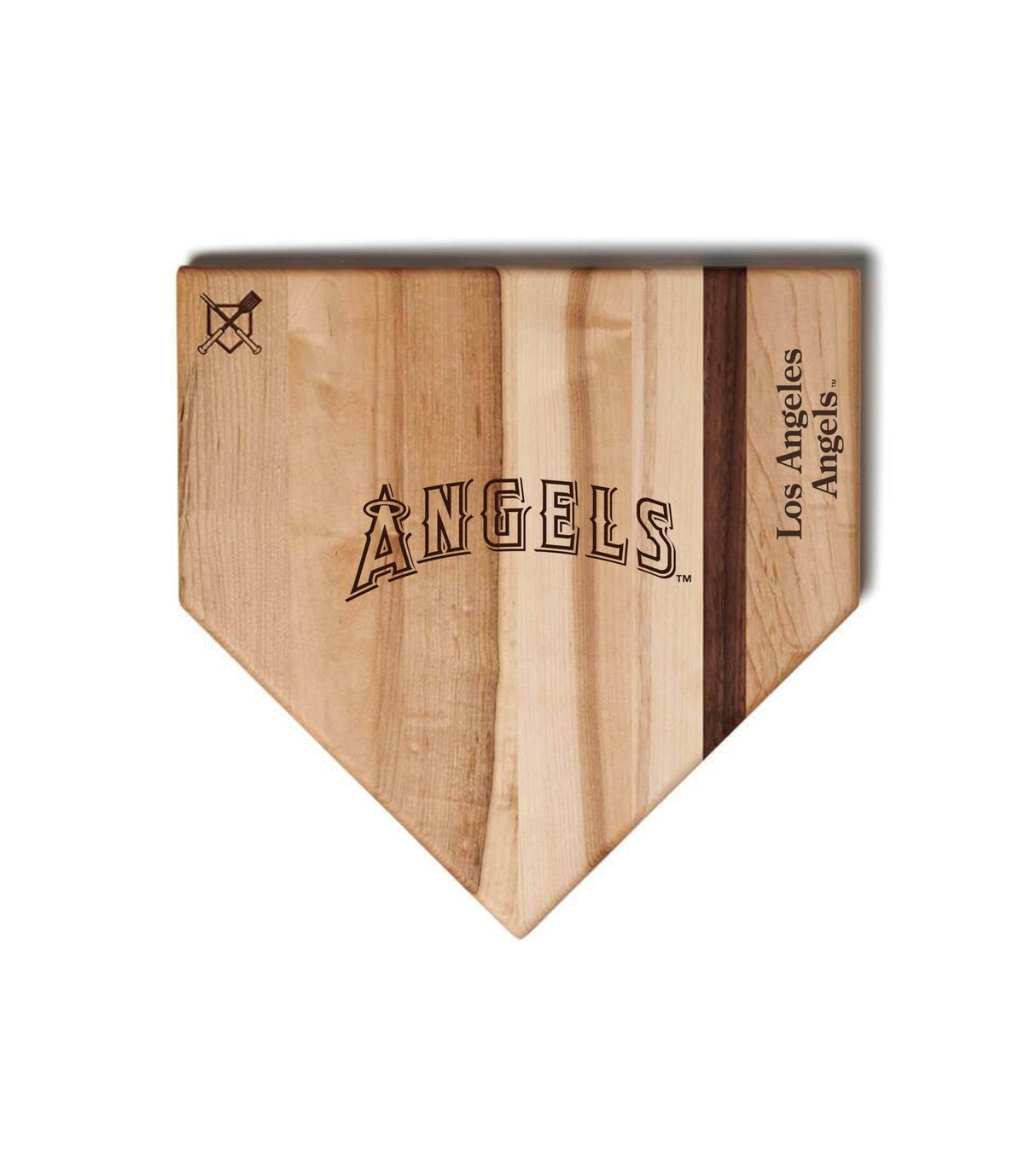 Los Angeles Angels Home Plate Cutting Boards | Multiple Sizes | Multiple Designs - Baseball BBQ -