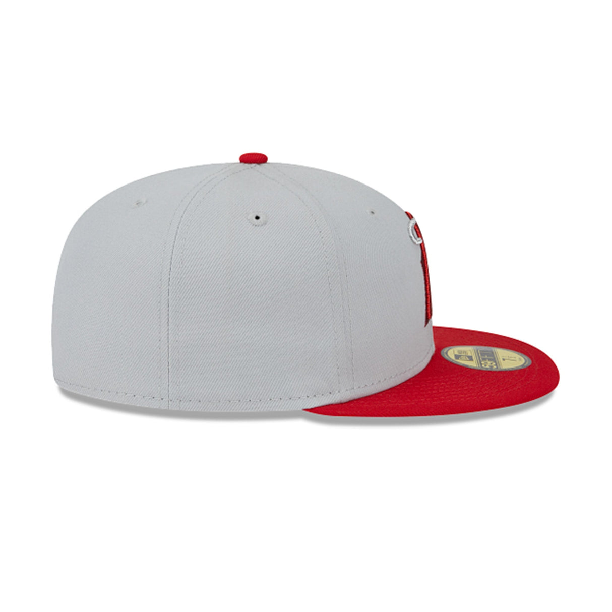 Los Angeles Angels Metallic City Gray & Red 59FIFTY Fitted Hat - New Era - 23334740201