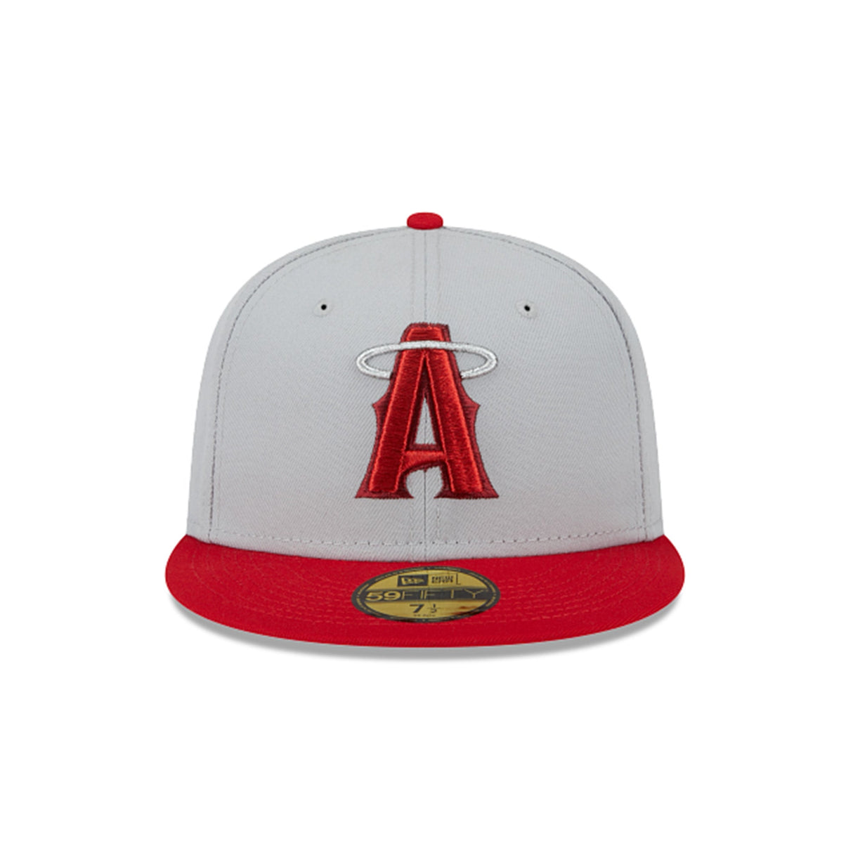 Los Angeles Angels Metallic City Gray & Red 59FIFTY Fitted Hat - New Era - 23334740201