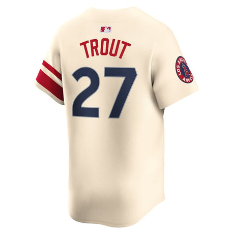 Los Angeles Angels Mike Trout Nike City Connect Natural Limited Jersey - Nike -