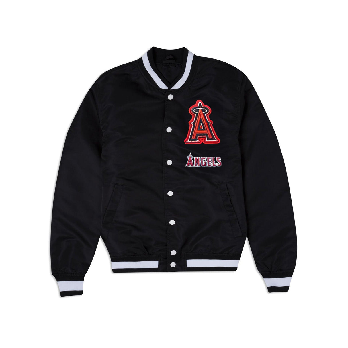 Los Angeles Angels New Era Logo Select Black White Jacket - New Era -